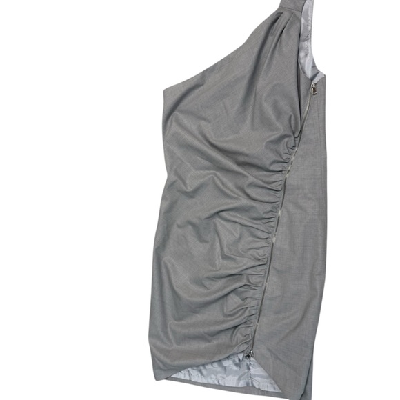 Cynthia Steffe size 6 EUC One-Shoulder grey blazer material Dress - Picture 1 of 13